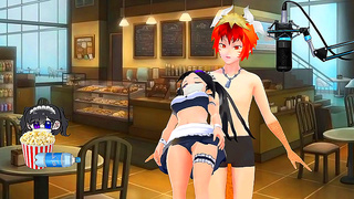 Miyu the VTuber Maid Teases a Lustful Dragon in Hot Fantastical Encounter