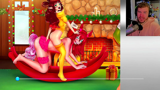 Naughty Cat Girls Celebrate Holidays with Hot Doggy Style Adventures