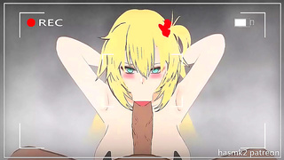 Akai Tempted by Horny Hololive Fans Thirst—Wet Blowjob Gone Wild