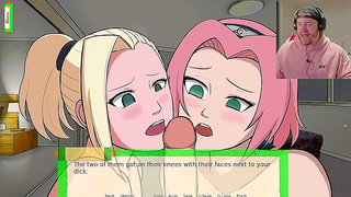 Sakurai Ino Ignite Passion in Sultry Threesome Encounter Under Moonlight