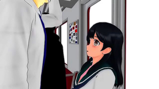 Big-Titted Babe Rides Wild Train Fuck Hot Paizuri Action in Hentai