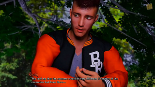 Ginger Boy Receives Big Dick in Hot 3D College Blowjob Scene