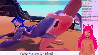 Neko Teases Adorable Monsters in Spicy Hentai Game Livestream Fun