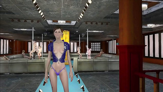 Brunette Seduces Amid Ruins in Steamy Fallout Anime fantasy lingerie scene