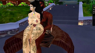 IMVU Vixen Rides Hard Through Steamy Animation to Mind-Blowing Orgasm