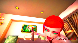 Busty Gwen Takes It Deep in Steamy 3D Hentai Blowjob Creampie Fun