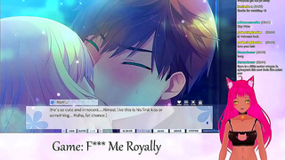 Neko VTuber Tempted Mid-Live — Steamy Animated Royalty Romance Escalates