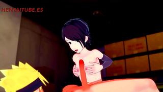 Sarada Explores Forbidden Lust with Naruto in Hot 3D Hentai Fantasy