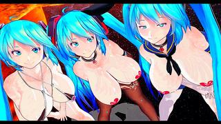 MMD Pair Grooves Hard Until Pleasure Turns to Desperate Moans