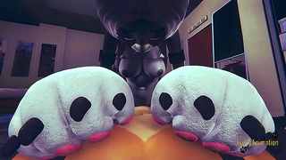 Fox Kittycats Steamy Furry Blowjob Turns into Wild creampie Finale
