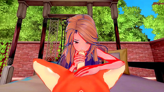 Katalina Gags on Cock Then Gets Pounded Hard from Behind in Granblue Fantasy Hentai