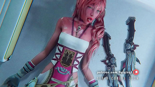 Serah Farris Pleasured Deep with Eye Contact Powerful 3D Cumshot Finish