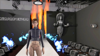 Curvy Heroine Flaunts Fallout Fashion in Hot Animated Encounter