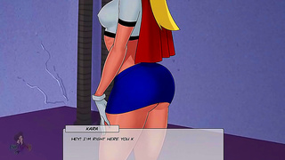 Supergirl Raven Heat Up in Forbidden DC Hentai Tryst