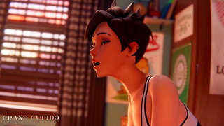 Tracer Ignites Steamy Overwatch Rendezvous with Wild Animated Passion
