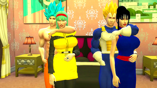 DBZ Wives Swap Husbands for Hot Taboo Nights in Space Sagas