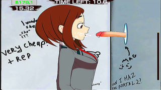 Mina Ashido Gives Into Temptation in Hot My Hero Academia Fantasy