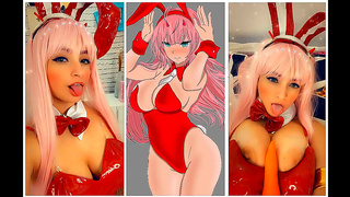 Zero Two COSPLAY JOI: Three Climaxes Daring Anal Tease Challenge