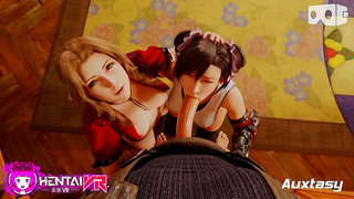 Tifa Aeriths Virtual Reality Fantasy Turns into a Seductive Embrace