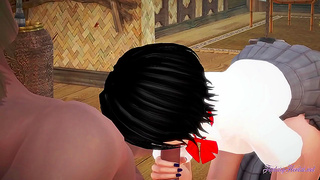 Rukia Yields to Burning Desire in Hot Bleach Tryst