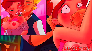 Blonde Library Beauty Tempted by Massive Dick in Hot Animated Tryst
