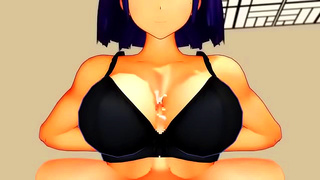 KanColle Cutie Teases With Busty Tits Milf Oral Pleasure in MMD Fun