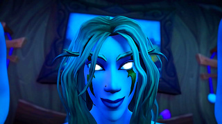 Night Elf Seduces Warrior with Sultry Whispers in Steamy Warcraft Tryst