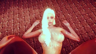 Blonde Beauty Impaled Covered in Cum – Wild Hentai Ride