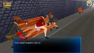 Schoolgirls Tempt Shy Boy in Steamy Wet Hentai Encounter