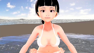 Cocoa Honda Mesmerizes in White Bikini – A Sweet Seduction Unfolds