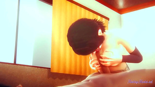 Sarada Treats Naruto to Fiery Blowjob Creampie – Immersive POV Fantasy
