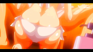 Cute Anime Babe Seduced by Gentle Touches in Hot Hentai Dreamscape