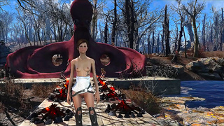 Brunette Tempts with Fallout Vibes in Hot Anime Tryst