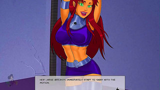 Batgirl, Starfire Supergirl Ignite Steamy Tryst with Hung Superheroes gangbang