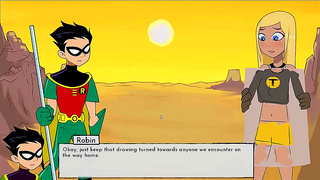Raven Tempts Terra into Forbidden Lust - Teen Titans Sinful Tryst