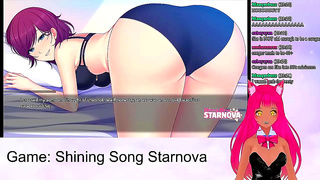 Neko Girls Sensual Showdown in Shining Song Starnova Sparks Hot Anime Action