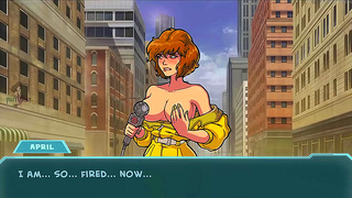 April ONeil Tempts Lustful Genie with Voluptuous in Hot Hentai Tale