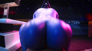 Liara Dominates with Busty Reverse Cowgirl Ride in Steamy Spluckytama 3D Scene
