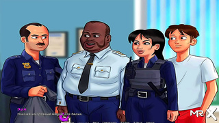 Officer Succumbs to Summer Desire in Steaming Hot Tryst