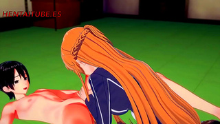 Asuna Whispers Desire to Kirito in Steamy Sword Art Online Tryst