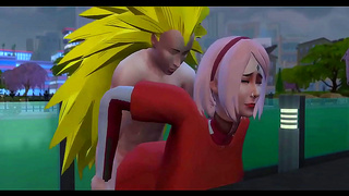 Sakurai Breaks Trust in Steamy Forest Tryst with Naruto Under Moonlight