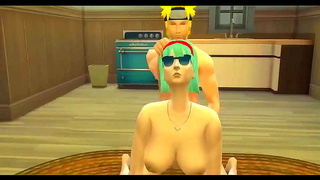 Naruto Bulma Fuel Forbidden Lust in Steamy Anime Tryst