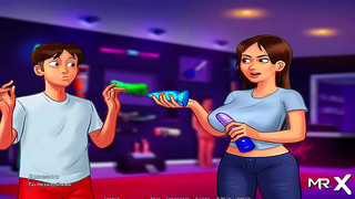 Hot Teen Faces Sizzling Summers with Massive Toys in Wild Cartoon Ride