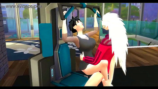 Videl Lures Madara Into Sweaty Training Room Seduction – Forbidden Fire Burns Bright