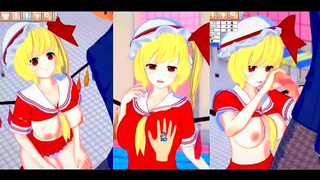 Flandre Scarlets Seductive Curve Tease Ignites Hot Koikatsu 3D Tryst