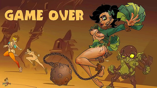 Battling Dark Magic: Brunette amp Redheads Fiery Lesbian Tryst Against Goblins