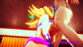 Dark Magician Girls Tempts Yugi with Steamy Blowjobs in Wild Yu-Gi-Oh 3D Fantasy