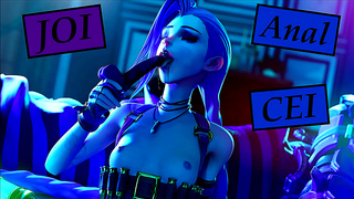 Jinx Seduces You with Filthy Talk Mind-Melting Anal Tease in CEI Fantasy