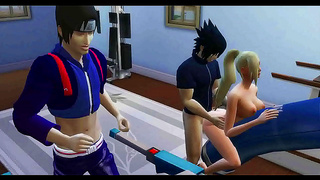 Ino Seduces Sasuke in Steamy Forbidden Tryst – Busty MILF Desires Ignited