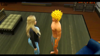 Sasuke Claims Sakura Wildly While Naruto Teases Tsunade in Hot Hentai Action